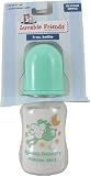 4 oz. Printed Boots Bottle (Silicone Nipple), Green