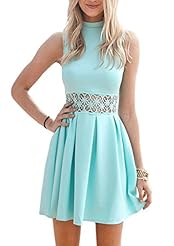 Sexy Cotton/Leather/Polyester/Wool Lace Sleeveless Summer Winter Evening Dress/Party Dress 