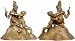 Antique Sculpture Hindu Lord Krishan and Radha Bronze Figurine 6 x 4.5 x 6 inches