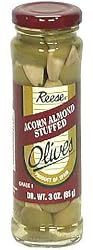 Reese Almond Stuffed Olives, 3-Ounce Jars (Pack of 12)