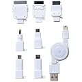 PLANEX FOMA/3G/au/Dock/PSP/DS/MicroUSB/miniUSB�p����莮�[�d�P�[�u�� �z���C�g BN-MUS7CW