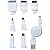 PLANEX FOMA/3G/au/Dock/PSP/DS/MicroUSB/miniUSB用巻取り式充電ケーブル ホワイト BN-MUS7CW