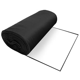 Premium Felt With Adhesive Black 1281 - 36" X 2 Yards Long