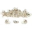 24 Sterling Silver Clamshell Bead Tips Beading Parts