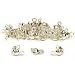 24 Sterling Silver Clamshell Bead Tips Beading Parts