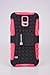 Cush Cases Heavy Duty Rugged Cover Case for Samsung Galaxy S5 Smart Phone - Pink (This case Will NOT fit S5 Active)