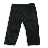 Haven Girl - Girls Panne Legging, Black (Size 6X)