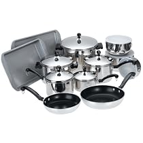 Farberware Classic Stainless Steel 17-Piece Cookware Set