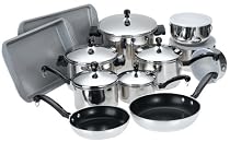 Farberware Classic Stainless Steel 17-Piece Cookware Set