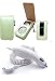 Metallic Green Leather Case for Mini Ipod + Car Charger