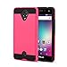 BLU R1 HD 2016 (R0010UU) Case, {NFW} Tough Hybrid + Dual Layer Shockproof Drop Protection Metallic Brushed Case Cover for BLU R1 HD (R0010UU)(VGC Pink)
