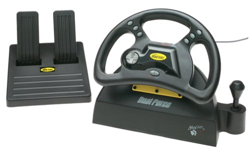 Mad Catz Dual Force Racing Wheel & Pedals for PlayStation