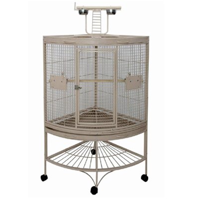 Corner Bird Cage With Play Top
