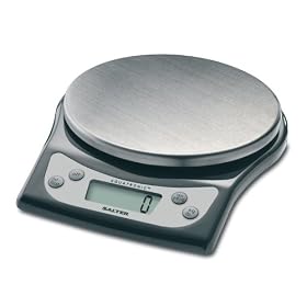 Salter 5kg Aquatronic Kitchen Scale, Black/Stainless Steel