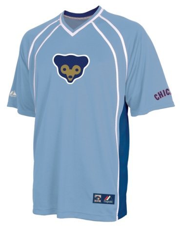Chicago Cubs Cooperstown Impacto V-Neck Jersey (Small)