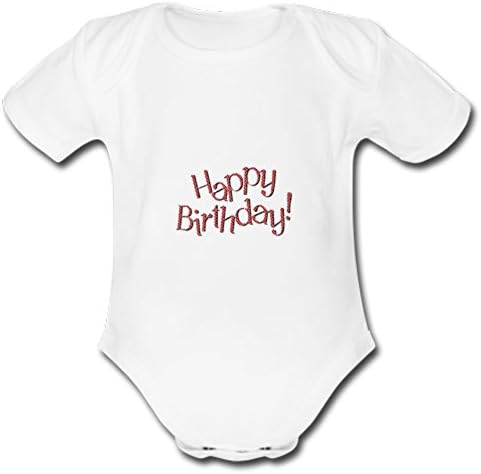 Xialaoji Happy Birthday Personality Custom Babysuit - Funny Baby Newborn Bodysuit 18M