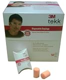 3M 90579 TEKK Protection Disposable Earplugs NRR 29dB - 50 Pair per Box