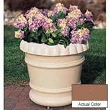 Wausau Tf4037 Round Planter - Smooth Stained Brown 27x24