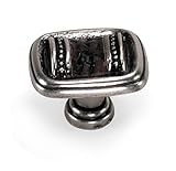 Laurey 59639 Cabinet Hardware 1-3/8-Inch Sirocco Knob, Silverado
