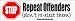 Stop repeat offenders, don't re-elect them - funny stickers (Small 5 x 1.4 in.)