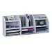 Safco Radius Front Desk Top Organizer, 38.5 Inches Width X 15.25 Inches Height, Gray (9411gr)