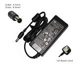 Ac Adapter for Sony Vaio Fw Vgn-fw190edh ; Nw Vgn-nw125j Vgn-nw130j Vgn-nw150j Vgn-nw180j Vgn-nw250f Vgn-nw280f Vgn-nw350f ; Ns Vgn-ns190j Vgn-ns235j ; 90 Watt Laptop Power Supply Cord Notebook Battery Charger Netbook Plug Laptop Power TM