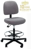 Fusion Mid-Back Mid-Height Drafting Chair with 300 lb. Capacity