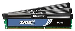 Corsair 6 GB PC3-12800 1600MHz 240-Pin DDR3 Core i7 Triple Channel Memory Kit CMX6GX3M3A1600C9