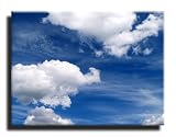 Produkt-Bild: Himmel, Wolken, auf Leinwand, fertig gerahmt mit Keilrahmen, Kunstdruck, 100 x 70cm