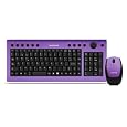 Soyntec® Wireless Keyboard & Mouse Inpput ComboTM 450 Violet, Spanish Layout (10M range)