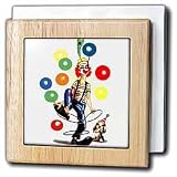 Review 3dRose LLC  / Fun Clown - 6 Inch Tile Napkin Holder