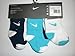 Nike Newborn Baby Socks White, Lt Blue, Navy Blue, 6 PAIRS, Size 12-24 Months