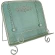 Blue Aged Metal Cookbook Stand