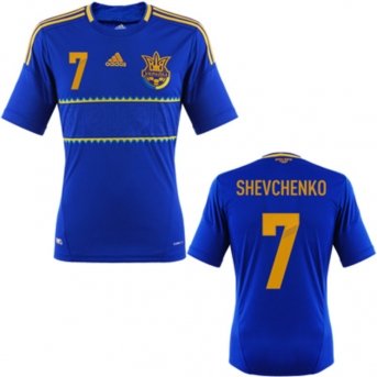 Ukraine Shevchenko Trikot Away 2012, L