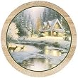 Deer Creek Cottage - Thomas Kinkade Collection Coaster Set