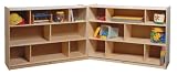 36 High 16-Section, 3-Shelf Mobile Fold and Lock Storage (Ready To Assemble)