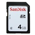 Sandisk 4GB Secure Digital SD HC Memory Card (SDSDB-4096, BULK, No Reader)