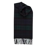 Johnstons of Elgin Black Watch Tartan Cashmere Scarf