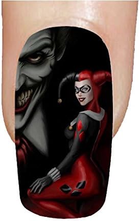 Batman Harley Quinn Design for Plastic Nail Stickers