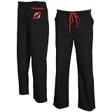 NHL New Jersey Devils Unisex Solid Scrub Pants - Black (X-Large)