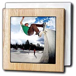 Skate Boarding - 6 Inch Tile Napkin Holder Skate Boarding - 6 Inch Tile Napkin Holder