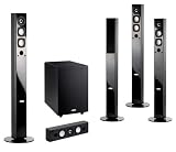Crystal Acoustics PLASMA & THX-10SUBt System 5.1 Home cinema set of speakers Black Gloss