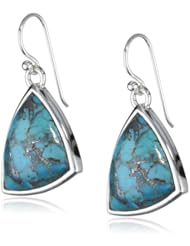 Barse "Reverie" Zinc Matrix Turquoise Drop Earrings