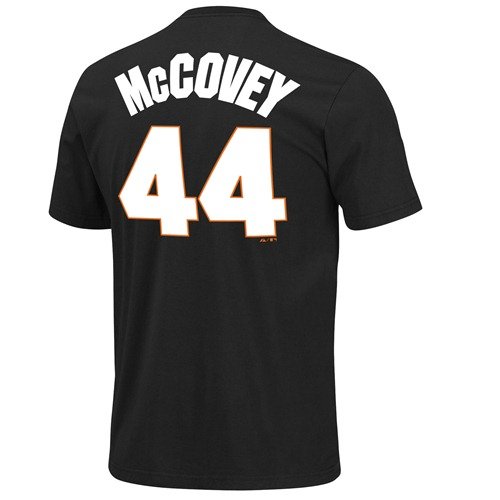 Willie McCovey San Francisco Giants Black Cooperstown Player T-Shirt