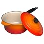 Le Creuset Enameled Cast-Iron 2 3/4 Quart Saucepan, Flame