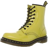 Dr. Martens Patent 1460 Sun Yellow Lace Ups Boots 11821750 3 UK