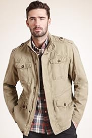 Big Tall North Coast Pure Cotton 4 Pocket Military Jacket