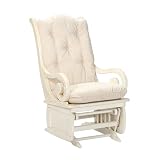 Sleigh-Back Glider - Natural/ Antique White