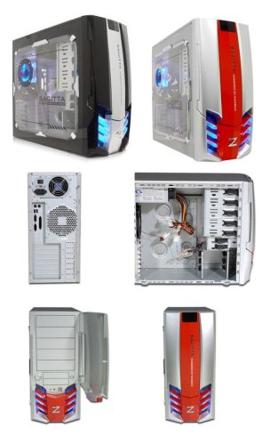 Raidmax Sagitta Black Mid-Case & 450 W PS #ATX-921W - Black/Silver.
