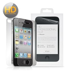 elago HD Professional Extreme Clear (Anti-Reflective Optical Coating) film Full-Body Set for iphone4 + Microfiber Cleaner